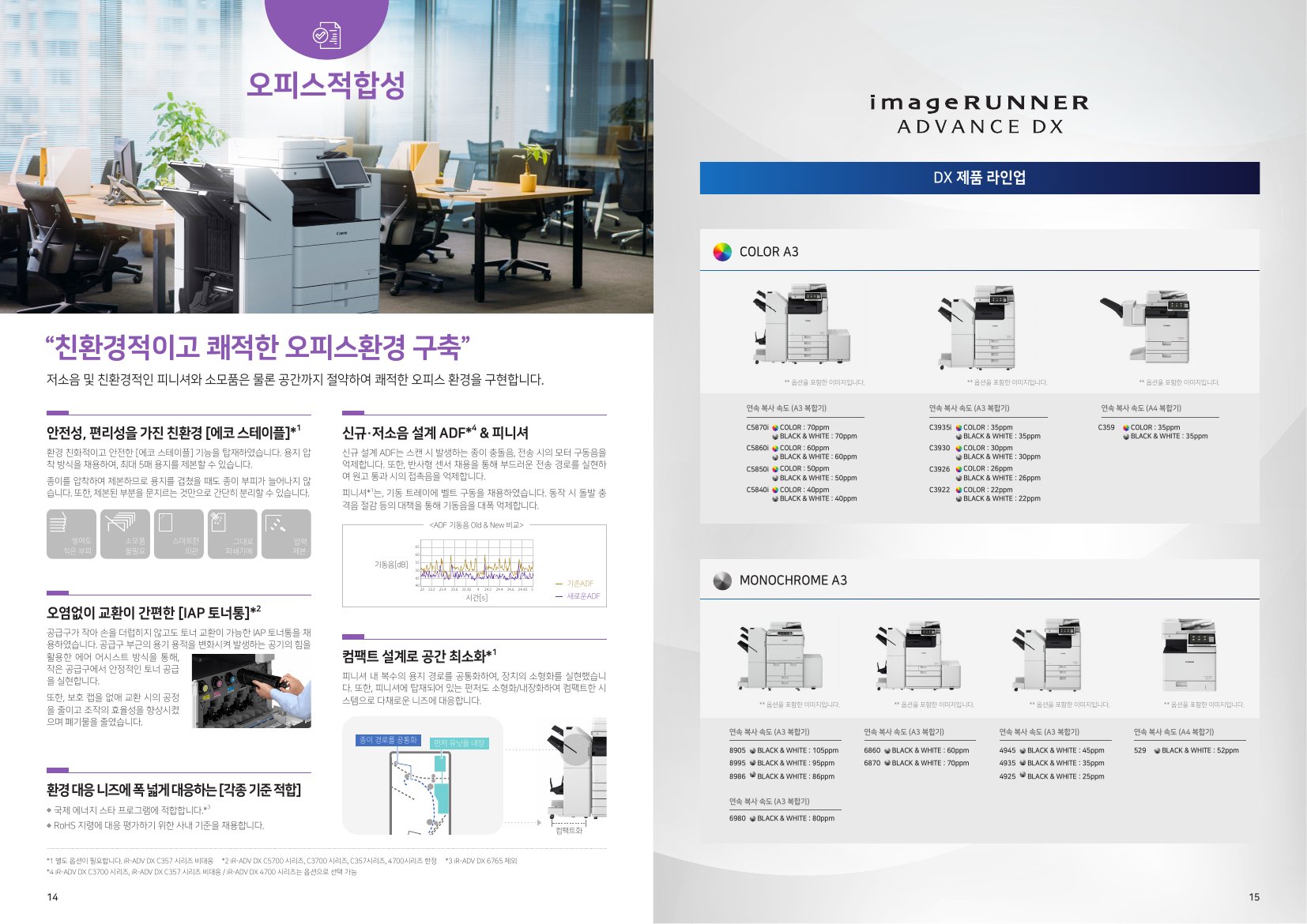 iR ADV DX C5870i 공식 공통 카탈로그 8 / 9